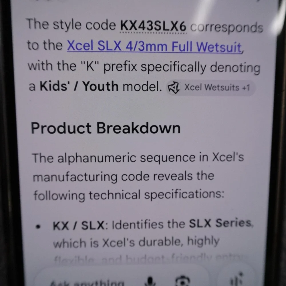 Xcel slx 3mm